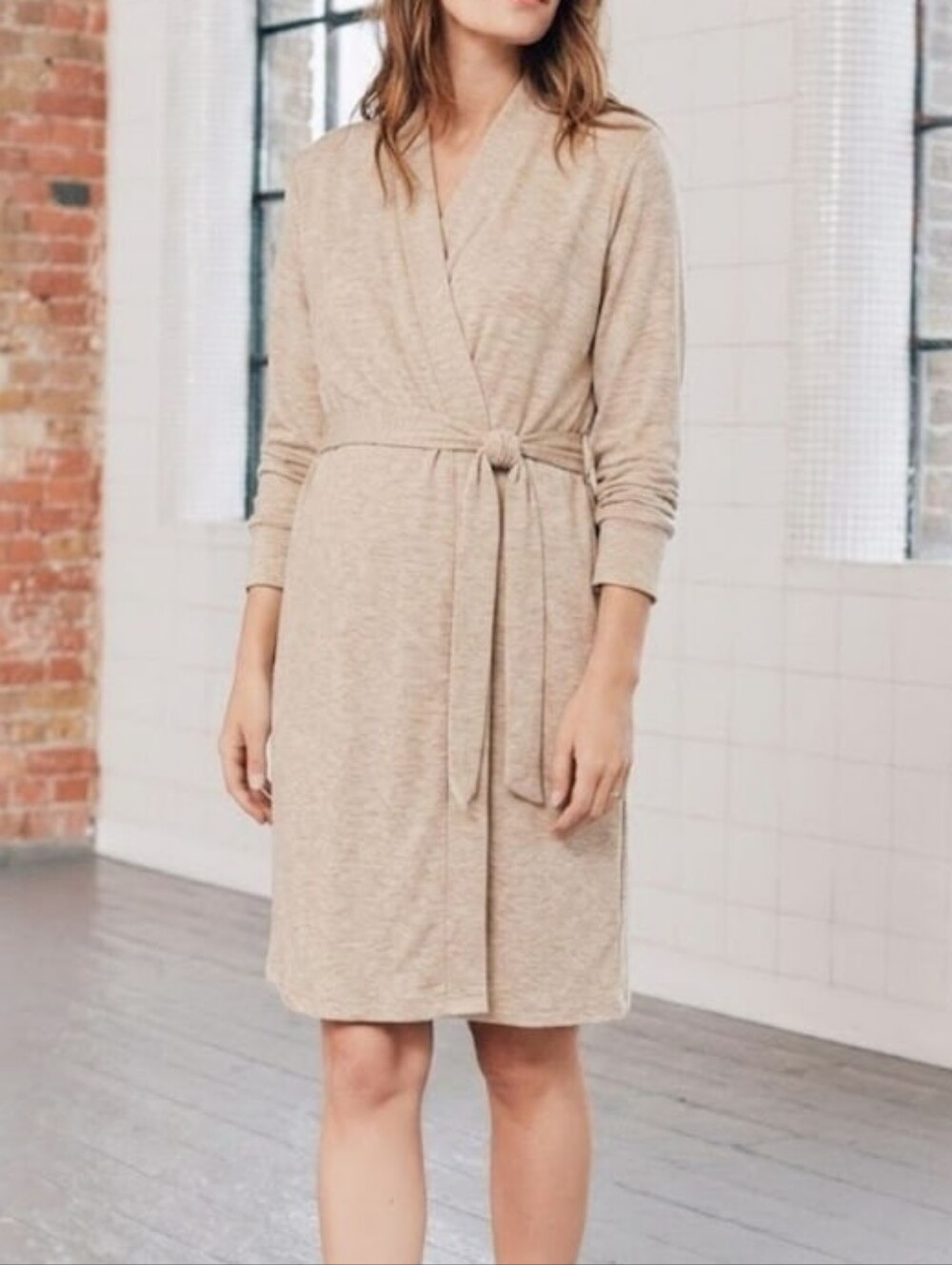 Seraphine Oatmeal Belted Maternity Robe Hospital To Go Bag